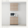 JS02-11 食器棚 ホワイト正面閉